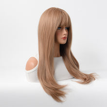 Load image into Gallery viewer, Estelle Long Straight Hair Female Milk Blonde Wigs Full Head Covers
