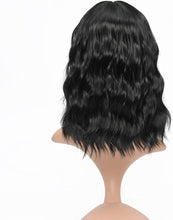 Load image into Gallery viewer, Estelle Natural Wavy Wig With Air Bangs Short Bob Wigs for Womens Shoulder Length Wigs Curly Wavy Cosplay Wig Bob Wig for Girls
