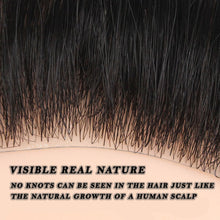 Load image into Gallery viewer, Estelle Hand Woven Invisible Biological Scalp Wig Piece Ladies Forehead Hairline Wig Patch Hair Piece Real Hair
