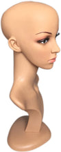 Load image into Gallery viewer, Estelle Female Mannequin Head Model Stand For Wig ，Glasses， Hat Display  -Estelle أنثى عارضة أزياء نموذج الرأس حامل لشعر مستعار ، نظارات ، قبعة عرض
