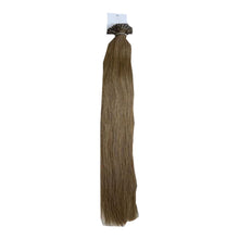Load image into Gallery viewer, Estelle I Tip Hair Extensions Human Hair 24 Inch Extensions with Natural Hair  100Strands Keratin Bond Hair Extensions Soft Long Lasting Anti Tangle Color No P6_60
