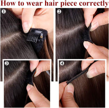Load image into Gallery viewer, Estelle Clips-In Synthetic Short Straight Hair Piece Invisible for Thinning Hair 2 Pieces

