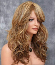 Load image into Gallery viewer, Estelle Fiber Heat Resistant Wig, Nature looking ,Curl, Bodywave, Straight, long, Short, Black, Brown, for Cosplay Daily Party Use Synthetic Hair Replacement Wig For Fashion Women (Blonde Big)
