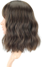 Load image into Gallery viewer, Estelle Fiber Heat Resistant Wig, Nature looking ,Curl, Bodywave, Straight, long, Short, Black, Brown, for Cosplay Daily Party Use Synthetic Hair Replacement Wig For Fashion Women (Black Mix Brown)

