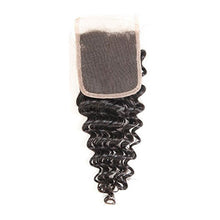 Load image into Gallery viewer, Hand Made Deep Wave  Human Hair  Lace  Closure 4*4-يدوية عميقة موجة شعر بشري إغلاق الدانتيل 4 * 4
