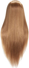Load image into Gallery viewer, Mannequin Head Hair Styling Training Head Manikin Cosmetology Doll Head Synthetic Fiber Hair and Free Clamp Holder رأس عارضة أزياء رأس التدريب على تصفيف الشعر مانيكين التجميل دمية رأس شعر من الألياف الاصطناعية وحامل مشبك مجاني
