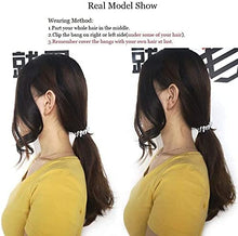 Load image into Gallery viewer, Estelle 2 Pieces Wave Side Bangs Real Human Hair Clip In Bangs Wave Fringe Hair Extensions Estelle 2 قطعة من الانفجارات الجانبية المموجة مشبك شعر بشري حقيقي في وصلات شعر مموجة هامش
