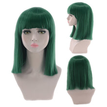 Load image into Gallery viewer, Eestelle 14&quot; Women Straight Bob Wig Women Wigs with Bangs Synthetic Party Halloween Wigs multicolor-Eestelle 14 &quot;باروكة مستقيمة بوب للنساء باروكات شعر مستعار صناعي لحفلات الهالوين متعدد الألوان
