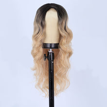 Load image into Gallery viewer, Estelle  women&#39;s small  lace Front wigs fiber long curly hair big wave wigs wig headgear with multi fashion ombre color
