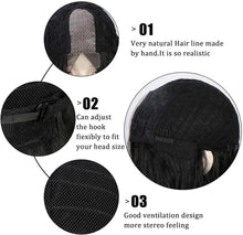 Load image into Gallery viewer, Estelle Fashion Small Lace Front Wig For Women Black Medium Loose Wavy Estelle Fashion باروكة دانتيل أمامية صغيرة للنساء ، أسود متوسط فضفاض متموج
