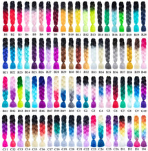 Load image into Gallery viewer, Eestelle 6 Packs Ombre Jumbo Braiding Hair Extensions 24 Inch High Temperature Synthetic Fiber Hair Extensions 6 عبوات من وصلات الشعر المضفرة الجامبو أومبير أومبير 24 بوصة وصلات شعر من الألياف الاصطناعية بدرجة حرارة عالية
