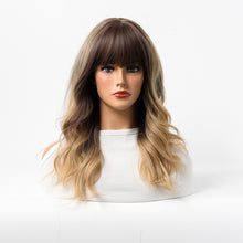 Load image into Gallery viewer, Estelle Wig Female Long Curly Hair Big Wave Medium Long Full Headgear
