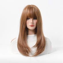 Load image into Gallery viewer, Estelle Long Straight Hair Female Milk Blonde Wigs Full Head Covers
