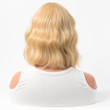 Load image into Gallery viewer, Estelle Cross Border Short Straight Hair BOBO Pink Highlights Female Chemical Fiber Rose Net Wig Golden

