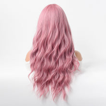 Load image into Gallery viewer, Estelle Wig Female Long Curly Hair Big Wave Medium Long Full Headgear Pink
