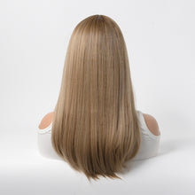 Load image into Gallery viewer, Estelle Long Straight Hair Female Milk Blonde Wigs Full Head Covers Golden Blonde
