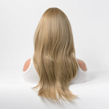 Load image into Gallery viewer, Estelle Full Wig for Heat Resistant Synthetic Wig Natural Long Straight Wig With Bangs Lady Fiber Wig Golden
