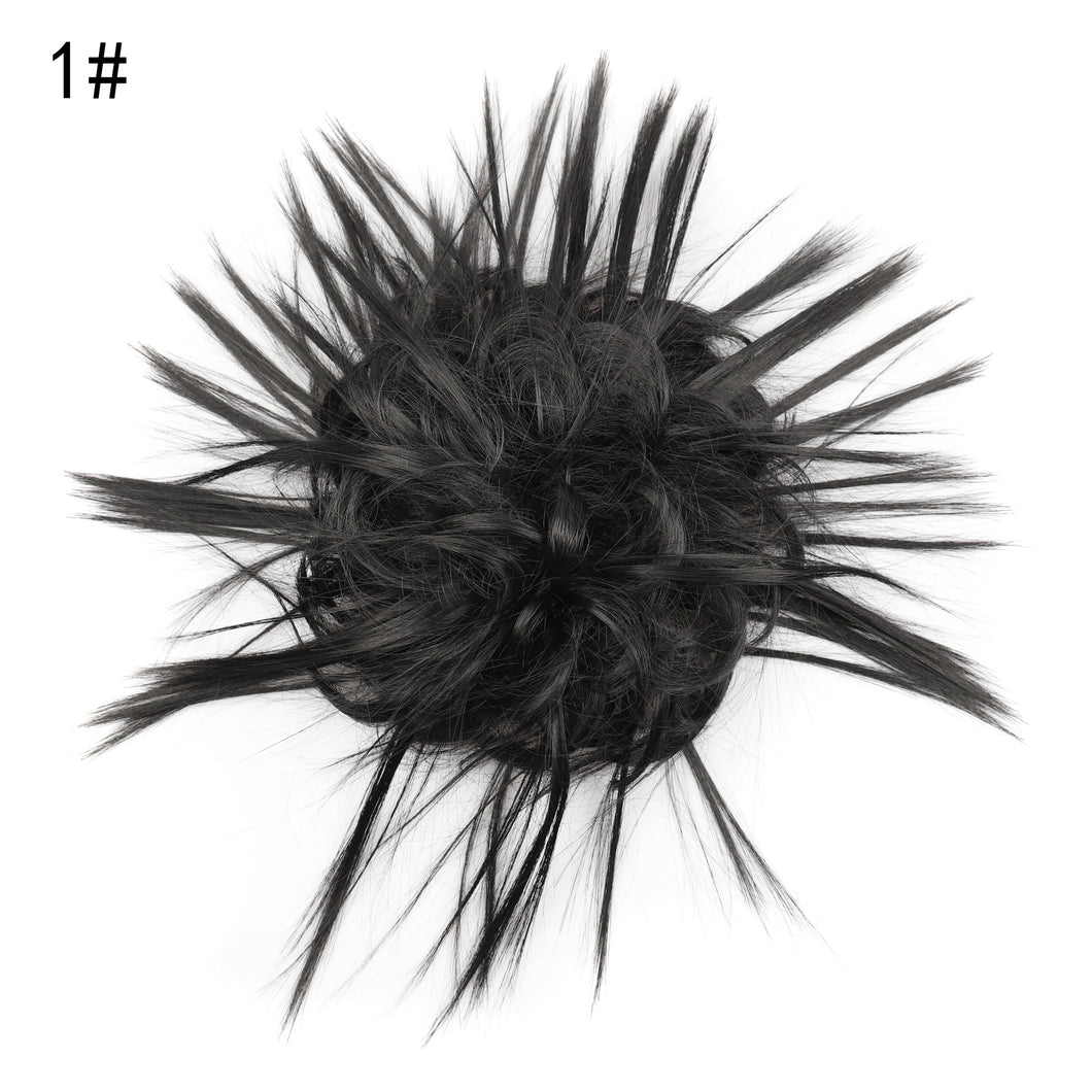 Eestelle Messy Cocktail Bun ,Hair Piece, Hair Tousled updo ,Synthetic Hair Extensions Scrunchies Hairpiece for Women