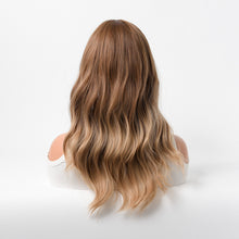 Load image into Gallery viewer, Estelle Wig Female Long Curly Hair Big Wave Medium Long Full Headgear Golden Light Brown
