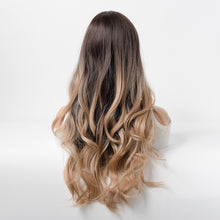 Load image into Gallery viewer, Estelle Wig Female Long Curly Hair Big Wave Medium Long Full Headgear Black Gold
