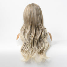 Load image into Gallery viewer, Estelle Wig Female Long Curly Hair Big Wave Medium Long Full Headgear Ash Highlight Blonde Grey
