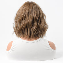 Load image into Gallery viewer, Estelle Cross Border Short Straight Hair BOBO Pink Highlights Female Chemical Fiber Rose Net Wig Light Brown
