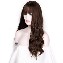 Load image into Gallery viewer, Estelle European and American Wigs Chemical Fiber High Temperature Silk Long Curly Hair Water Ripple Ladies Headgear Wigs
