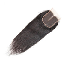 Load image into Gallery viewer, Hand Made Straight Human Hair  Lace  Closure 4*4 -صنع يدوي مستقيم شعر بشري إغلاق الدانتيل 4 * 4
