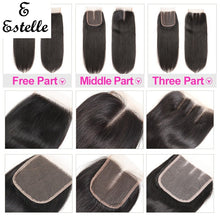 Load image into Gallery viewer, Hand Made Straight Human Hair  Lace  Closure 4*4 -صنع يدوي مستقيم شعر بشري إغلاق الدانتيل 4 * 4

